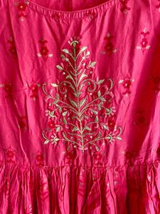 Elegant Pink Ethnic Gown