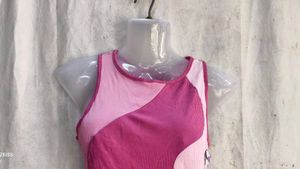 Colorblock Ribbed Crop Tank Top