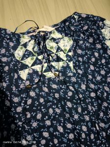 Elegant Navy Floral Maxi Dress