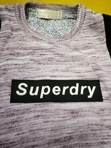new Superdry Grey Knit Sweater