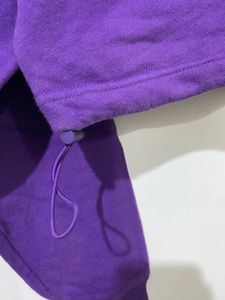 Vibrant Purple Cropped Sweatshirt