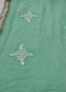 pure chiffon hand embroidered saree