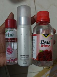 Rose Water & Makeup Fixer Set