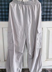Grey Cargo Jogger Pants