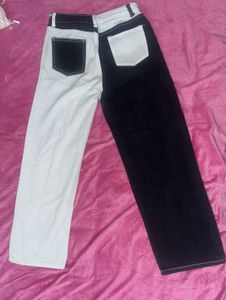 Two-Tone Unique Denim Jeans