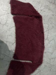 Fuzzy Burgundy Sweater