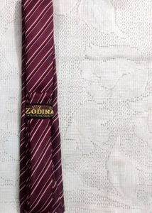 Zodina Striped Burgundy Tie,New Generation Tie👍