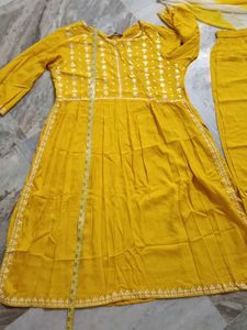 Yellow Kurta Set with Dupatta