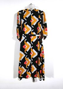 Multi Geometry Print Dress (Women's)