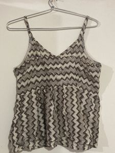 Printed Top, Size Small