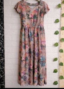 Flowy Floral Midi Dress