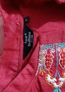 Elegant Red Kurta Set