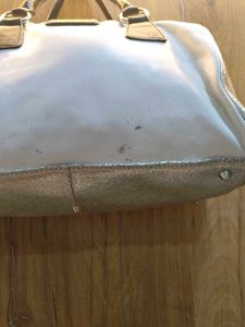 Chic Hobo Bag - White &amp; Tan