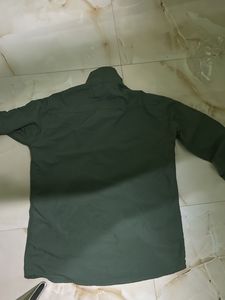 Men's Classic Olive Green Shirt linen