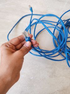 Blue Ethernet Cable more than 5 mtr long