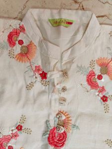 Floral Print Kurta Set with Dupatta