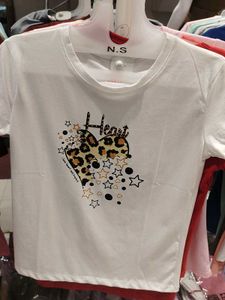 White Heart Graphic T-Shirt