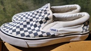 vans checkerboard slip on
