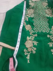 Green Embroidered Salwar Kameez