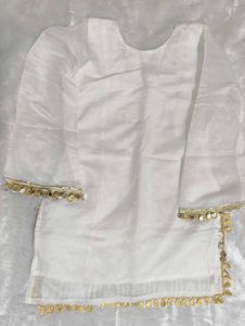 short kurti with umbrella palazzo