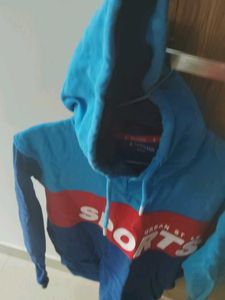 kids boys Blue Sports Hoodie