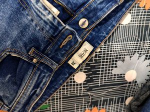 Washed Blue Denim Jeans