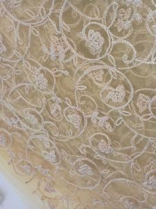 Beautiful embroidered net cloth 2 mtr