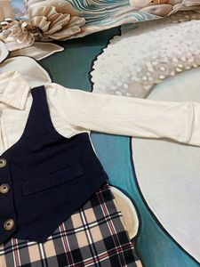 Baby Boy Formal Plaid Romper