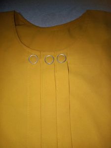 Mustard Yellow Colour Dress Yellow 💛