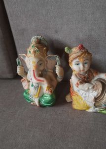 2 Lord Ganesha and one Balkrishna Idols