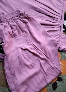 Pink Embroidered Kurta Set