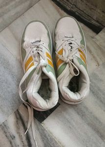 White & Green Sneakers