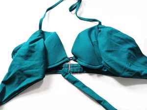 36 B cup 🔹Teal Halter Neck Bikini Top