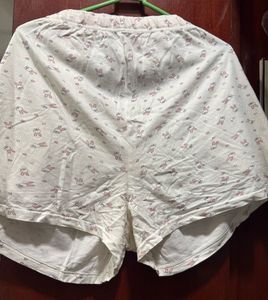 Cute Bunny Print Pajama Shorts Set