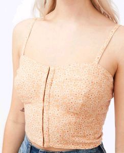 Pinteresty Floral Print Crop Top