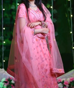 Designer Sabhyasachi Concept Pink Lehnga - Size S