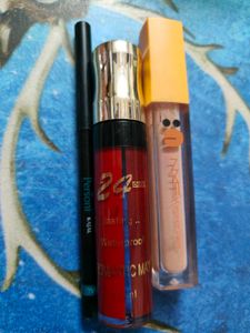 Lipstick Kajal and Concealer
