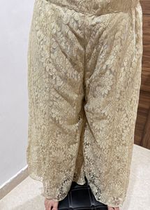 Elegant Gold Lace plazo
