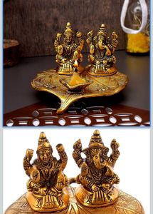 Beautiful Ganesh Lakshmi Ji Peepal Patta Diya