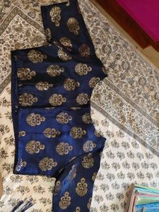 Blue Floral Lehenga Choli Set