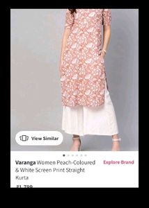 varanga  motif peach kurta and pants