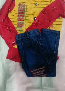 Shirt Paint With Denim Set Of 2
