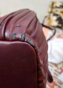 Stylish Pleated ZARA Tote Bag