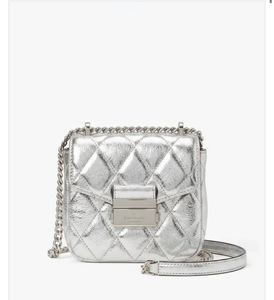 Kate Spade Silver Quilted Shoulder Bag
