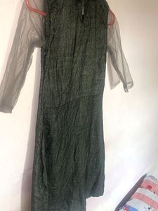 Grey western top