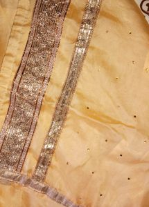 💛 golden yellow embroidery design suit with inner