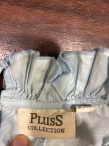 Light Blue Broderie Anglaise Top