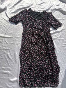 MAX Floral Print Button-Down Dress