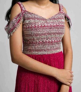 Stunning Embellished Cold-Shoulder Gown