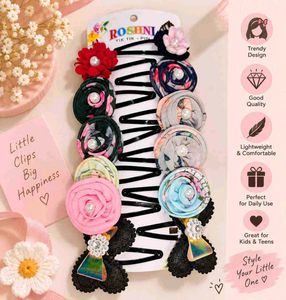 Cute Floral Hair Clips Set of 12